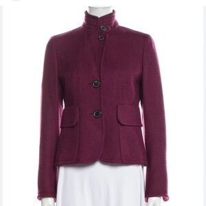 Akris Punto 100% Wool Button-Front Jacket, US 6, Quiet Luxury, Swiss-Made